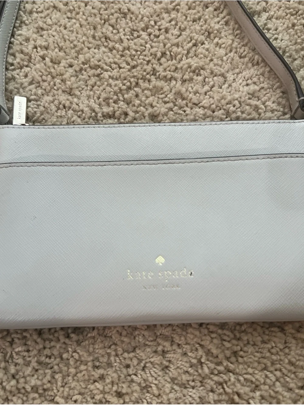 Kate Spade Sadie Saffiano Leather Top Zip Crossbody Bag With Zippered Pouch